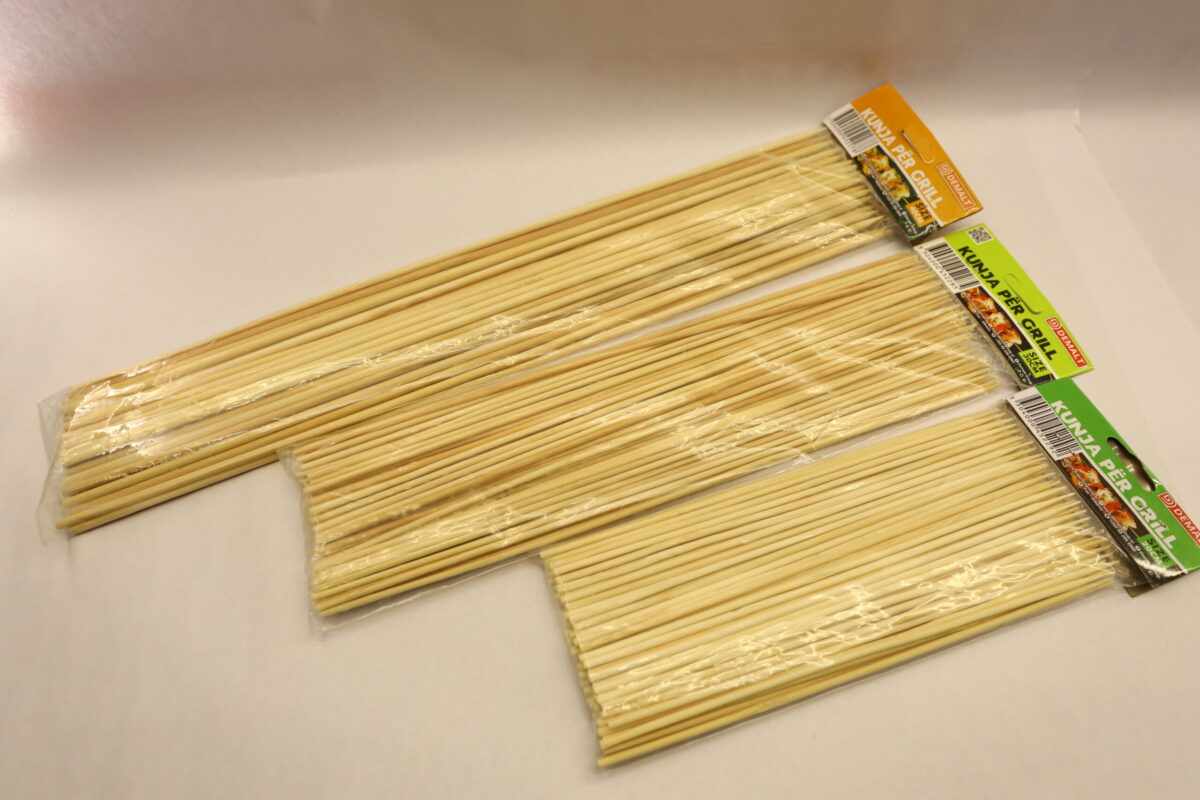 Shkopinj për grillë prej bambuje